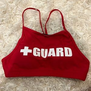 Life guard bathing suit top